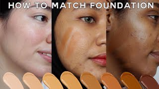 How To Find Your BEST Foundation Shade • easy for makeup beginners [upl. by Johns]