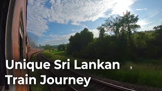 One Hour Long Train Journey in Sri Lanka Railways with Class M4 [upl. by Leonore138]