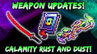 NEW Rust amp Dust Weapon Updates Terraria Calamity 145 Murasama Subsuming Vortex Photoviscerator [upl. by Swane670]