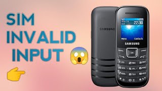 Samsung E1200Y Sim Invalid Input Problem Solve ✅✅ [upl. by Lomasi]