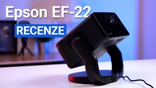 Mini laserový projektor Epson EF22 Skvělý obraz doma i na cestách RECENZE [upl. by Atteram826]