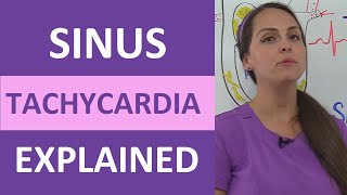 Sinus Tachycardia ECG Nursing Treatment Causes Symptoms NCLEX Cardiac Review [upl. by Aleetha159]