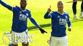 Youri Tielemans wonder goal puts Leicester City in front of Brentford  Premier League  NBC Sports [upl. by Onitnatsnoc554]