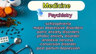 Psychiatric Mental Health Disorders Schizophrenia Depression Anxiety Conversion disorders [upl. by Winfred]