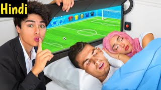 I Built a SECRET Soccer Field In My Room  Stokes Twins Hindi  Stokes Twins Video In Hindi [upl. by Wenz817]