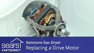 How to Replace a Kenmore Gas Dryer Drive Motor [upl. by Eellah568]