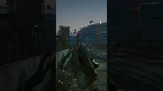 the car flip cyberpunk2077 shorts flip car shorts videogame bug [upl. by Trinetta]