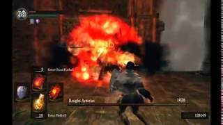 Dark Souls  Artorias  Cheese Tactics  Base Level Sorcerer Dead in 16 seconds [upl. by Gabrielli]