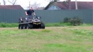 Hoot 6x6 Amphibious ATV with Adair Tracks 1st Run AATV [upl. by Ahsiekar730]