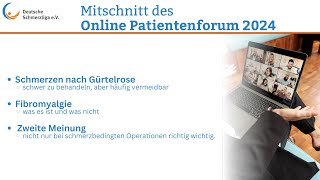 Online Patientenforum 2024 [upl. by Jacquelynn579]