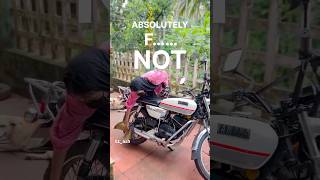 Absolutely NOT 😄❤️shorts youtubeshorts explore bike rx100 viralvideo viralshorts life [upl. by Aniroz]