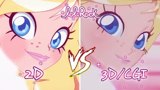 LoliRock  3D Vs 2D Transformations COMPARISON [upl. by Nylhtac406]