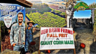 Fall Fest NJ Red Barn Farms amp Giant Corn Maze [upl. by Ahsirtal]