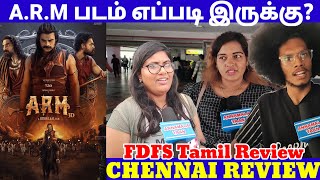 ARM Movie Review  ARM Public Review  ARM Tamil Review  ARM Fdfs Review [upl. by Leanatan]