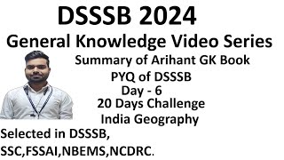 DSSSB Arihant GK Series Day 6 [upl. by Aihsekat]