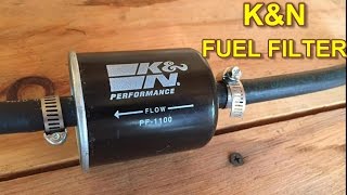 Nissan Maxima KampN Fuel Filter Installation [upl. by Nicram]