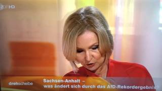 ZDF drehscheibe Live Kollaps Zusammenbruch Ohnmacht Schwächeanfall von Moderatorin [upl. by Aehtorod]