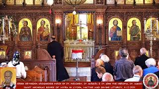 St Nicholas Bishop of Myra in Lycea Matins and Divine Liturgy 6122024 [upl. by Nosduj]