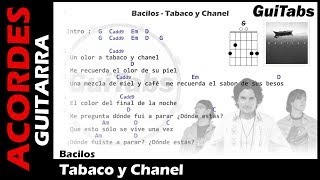 TABACO Y CHANEL 🚬  Bacilos  Letras  Acordes GUITARRA 🎸 Karaoke [upl. by Bernadene]