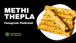 methi thepla recipe how to make gujarati methi thepla recipe  methi ka thepla [upl. by Nebeur712]