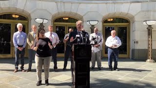 Charleston Mayor John Tecklenburg says city has begun storm prep [upl. by Wj939]