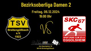 TSV Breitengüßbach Kegeln Damen 2  SKC 67 Eggolsheim 2 [upl. by Kcor]