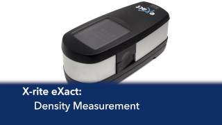 Xrite eXact  Measuring Density [upl. by Liza]