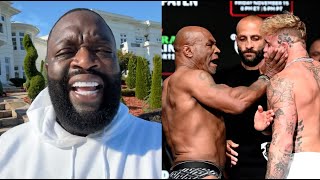 Rick Ross Reacts To Mike Tyson Slapping The Teeth Out Jake Pauls Mouth At Netflix Weigh In [upl. by Llemej]