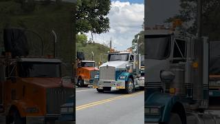 Tractomulas COLOMBIANAS subiendo el alto de matasanos EAGLES 9400KENWORTH T800 tractomulas reels [upl. by Htabazile]