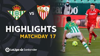 Highlights Real Betis vs Sevilla FC 11 [upl. by Leissam493]