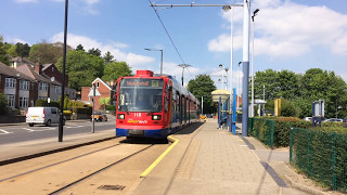 Sheffield Stagecoach Supertram 118 seen departing Middlewood for Meadowhall [upl. by Euhc]