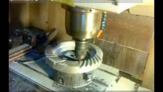 Making a Spiral Bevel Gear in 3Axis CNC Milling [upl. by Kaleb]