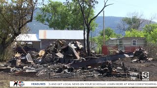 Mobile home burns down in Arlee [upl. by Lauro]