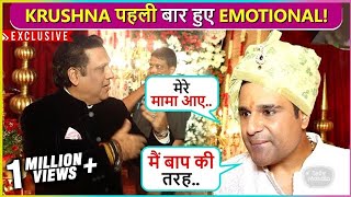 Krushna Abhishek Gets Emotional Seeing Mama Govinda At Sister Arti Singhs Wedding  Family Reunion [upl. by Ellenoj786]