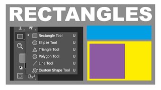 Rectangle tool Photoshop beginners [upl. by Hailed687]