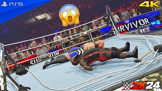 The Ring Collapses  Mark Henry VS Big Show  WWE 2K24 😱🔥 mustwatch wwe wwe2k24 [upl. by Emerej]