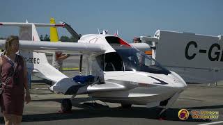 Boundary Bay Airshow  2024  ICON A5 Amphibious Airplane Static  4K [upl. by Ennovart]