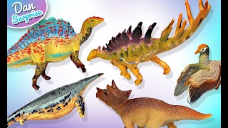 10 Awesome Dinosaur Toys  Ankylosaurus TRex Ouranosaurus Archaeopteryx Kentrosaurus [upl. by Aeet]