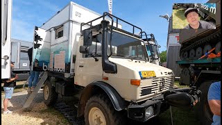 Bliss Mobil 11 foot high bed lifting top Unimog U1300 expedition vehicle walkaround  interior k0383 [upl. by Hanoy]