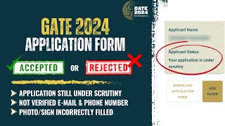 Will Your GATE Application Get Rejected Have You Verified eMail amp Phone Number GATE 2024 [upl. by Yeniar]