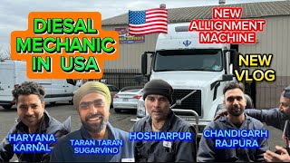 DIESAL MECHANIC IN USA 🇺🇸  TRUCK REPAIR SHOP IN USA  GUP SHUP WITH MECHANICS [upl. by Jodie]