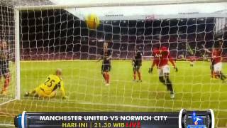 Barclays Premier League  Manchester United vs Norwich City di Globaltvseru [upl. by Eitsyrhc648]