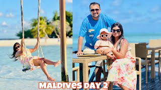 Maldives 🇲🇻 Day 2  Beach Villa 🏖️  Adaaran Select aditisaha [upl. by Turpin]