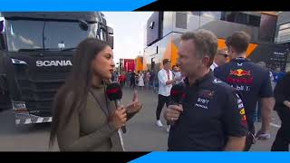 Christian Horners PostRace Interview on the disappointing race result at the Belgian Grand Prix [upl. by Asirehc724]