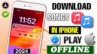 📥How To Download Songs In Iphone  Iphone Me Songs Download Kaise Karen  Iphone Songs Download 2024 [upl. by Prue]