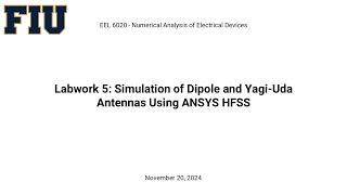 Tutorial on Simulation of Dipole and YagiUda Antennas Using ANSYS HFSS [upl. by Harpp]