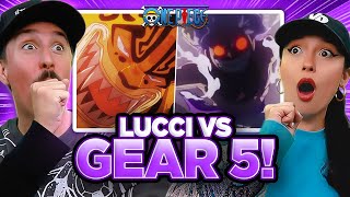 The BEST Gear 5 fight  AWAKENED Lucci vs GEAR 5 Luffy [upl. by Reerg]