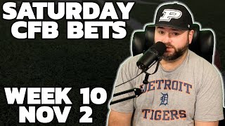 Saturday CFB Bets Week 10  College Football Picks With Kyle Kirms [upl. by Ainna]