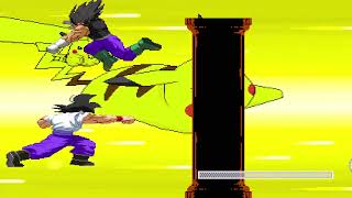 MUGEN RhylanIsDone Edition 180 Goku and Vegeta vs Megaman and Pikachu [upl. by Manuel627]