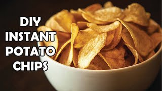 DIY Instant Sun Dried Potato Chips  Homemade Dry Aloo Chips [upl. by Ahseyi899]